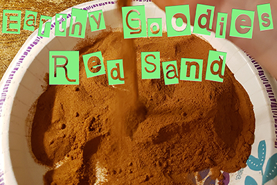 Earthy Goodies Red Edible Sand.